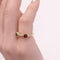 Bague 48 Bague toi et moi en or jaune et tourmalines 58 Facettes 35212