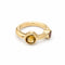 Bague 48 Bague toi et moi en or jaune et tourmalines 58 Facettes 35212