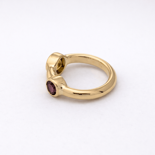 Bague 48 Bague toi et moi en or jaune 18 carats et tourmalines 58 Facettes 35212