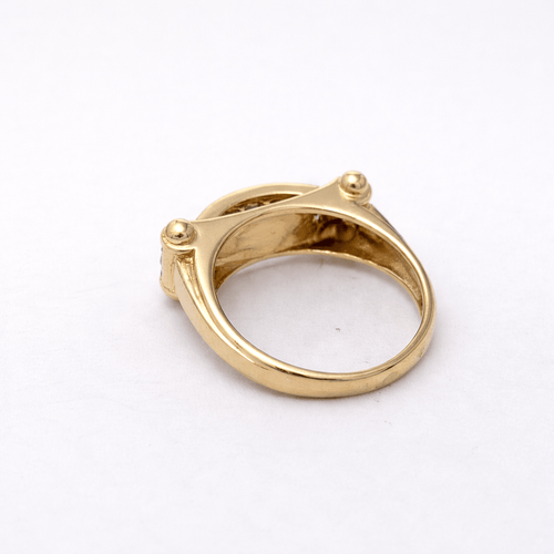 Bague 53 Bague jonc architecturée en or jaune 18 carats, saphirs et diamants 58 Facettes 35210