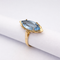 Bague 49 Bague marquise en or jaune 18 carats et topaze 58 Facettes 35147