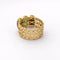 Bague 55 Bague ajourée en or jaune, grenats et calcédoine 58 Facettes 35139