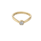 Bague 55 Bague solitaire en or jaune 18 carats et diamant 0,29 ct 58 Facettes 35141