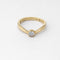 Bague 55 Bague solitaire en or jaune 18 carats et diamant 0,29 ct 58 Facettes 35141