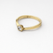 Bague 55 Bague solitaire en or jaune 18 carats et diamant 0,29 ct 58 Facettes 35141