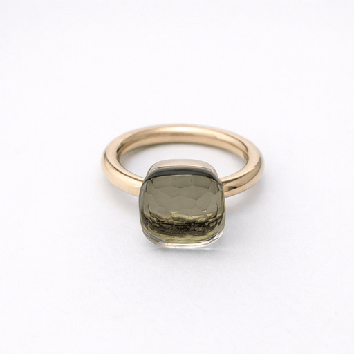 Bague 51 Pomellato Nudo - Bague en or rose 18 carats et quartz prasiolite 58 Facettes 35135