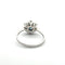 Bague Bague florale en or blanc 14K avec saphir et diamants 58 Facettes 50438