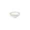 Bague 50 Bague solitaire en or gris 14 carats et diamants 58 Facettes BD169