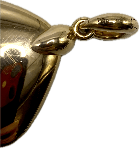 Pendentif Pomellato Ritratto - Pendentif en or rose 18K, œil de tigre et diamants 58 Facettes BO/260126