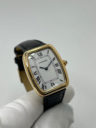 Montre Cartier Fabergé - Montre Grand Modèle en or jaune 18K 58 Facettes 1552
