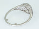 Bague 57 Bague entourage en or blanc 14 ct avec diamant 0,50 ct 58 Facettes L12