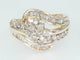 Bague Bague entourage - Or jaune 14 ct et diamants 0,65 ct 58 Facettes 042X