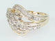 Bague Bague entourage - Or jaune 14 ct et diamants 0,65 ct 58 Facettes 042X