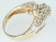 Bague Bague entourage - Or jaune 14 ct et diamants 0,65 ct 58 Facettes 042X