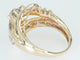Bague Bague entourage - Or jaune 14 ct et diamants 0,65 ct 58 Facettes 042X