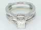 Bague 53 Bague entourage - Or blanc 14 ct et diamants 1,38 ct 58 Facettes W01
