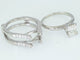 Bague 53 Bague entourage - Or blanc 14 ct et diamants 1,38 ct 58 Facettes W01