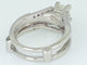 Bague 53 Bague entourage - Or blanc 14 ct et diamants 1,38 ct 58 Facettes W01