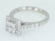 Bague Bague entourage en or blanc 14 ct avec diamants 1,08 ct 58 Facettes WA15