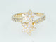 Bague Bague étoile - Bague entourage en or jaune 14 ct et diamants 58 Facettes AR55