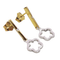 Boucles d'oreilles Boucles d’oreilles - Diamants taille brillant en or blanc et jaune 18k 58 Facettes PE73