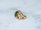 Bague 53 Bague cocktail fleur en or rose 18 ct, péridot et diamants 58 Facettes