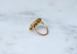 Bague 55 Bague ancienne - Motif cerf et cor de chasse en or jaune 18 ct 58 Facettes