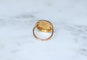 Bague 55 Bague ancienne - Motif cerf et cor de chasse en or jaune 18 ct 58 Facettes