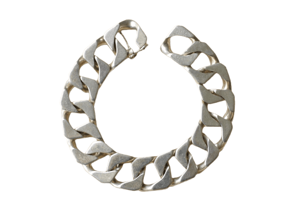 Bracelet Bracelet gourmette articulé en argent 800 58 Facettes