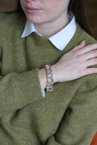 Bracelet Bracelet gourmette articulé en argent 800 58 Facettes