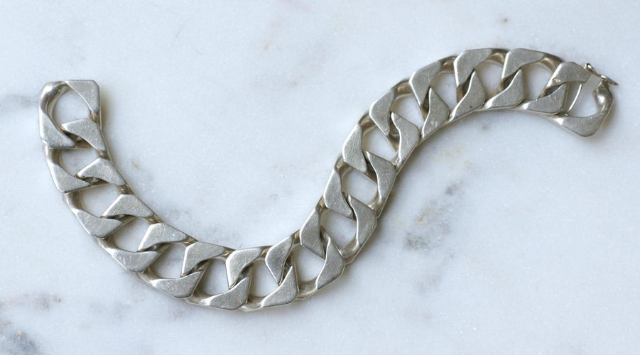 Bracelet Bracelet gourmette articulé en argent 800 58 Facettes