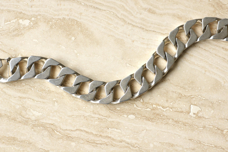 Bracelet Bracelet gourmette articulé en argent 800 58 Facettes