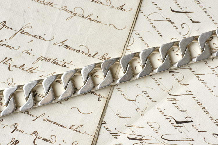 Bracelet Bracelet gourmette articulé en argent 800 58 Facettes