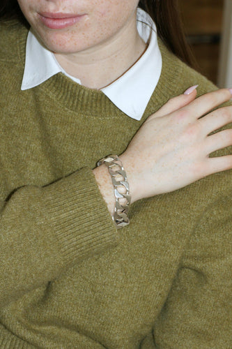 Bracelet Bracelet gourmette articulé en argent 800 58 Facettes