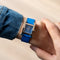 Montre Hermès Heure H - Montre SM en acier, cadran bleu arabe 58 Facettes 1