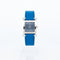 Montre Hermès Heure H - Montre SM en acier, cadran bleu arabe 58 Facettes 1