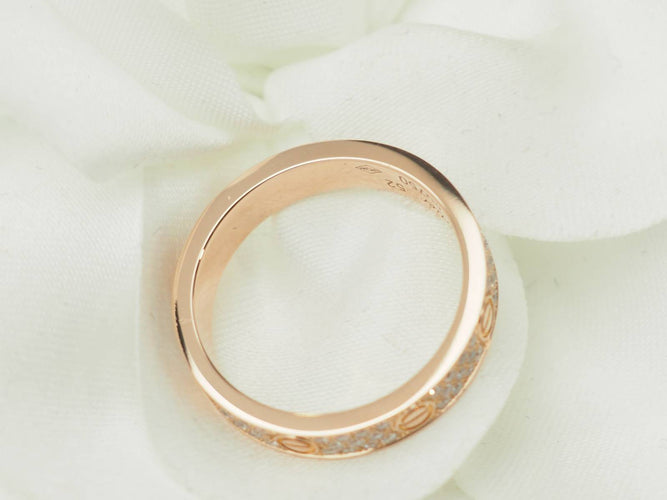 Bague 52 Cartier Love - Bague PM en or rose 18k et diamants 0,31 ct 58 Facettes 33709