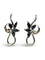 Boucles d'oreilles Boucles d'oreilles en or blanc 18K avec saphirs et diamants 58 Facettes 1781