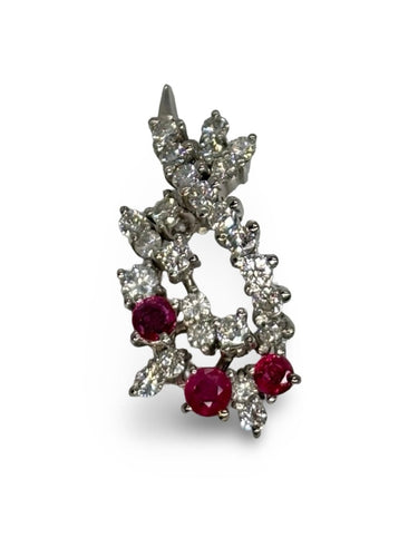 Pendentif Pendentif - Rubis et diamants en or blanc 18K 58 Facettes 1778
