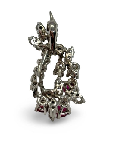 Pendentif Pendentif - Rubis et diamants en or blanc 18K 58 Facettes 1778