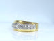 Bague 56 Bague jonc - Ligne de diamants taille ancienne en or 18 carats 58 Facettes AB698