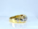 Bague 56 Bague jonc - Ligne de diamants taille ancienne en or 18 carats 58 Facettes AB698