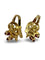 Boucles d'oreilles Boucles d’oreilles en or jaune 18K avec rubis et diamants 58 Facettes 1784
