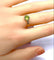 Bague 51 Bague en or jaune 18 carats au péridot et diamants 58 Facettes AB699
