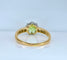 Bague 51 Bague en or jaune 18 carats au péridot et diamants 58 Facettes AB699