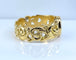 Bague 55 Bague en or jaune 18 carats avec saphir 58 Facettes AB701