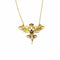 Collier Collier Art nouveau en or jaune 750 avec grenat et perles blanches 58 Facettes Z1351953