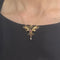 Collier Collier Art nouveau en or jaune 750 avec grenat et perles blanches 58 Facettes Z1351953