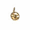 Pendentif Pendentif trèfle quatre feuilles en or jaune 18K et rubis 58 Facettes LMB-337