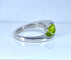 Bague 51 Bague en or blanc 18 carats au péridot 1,79 ct 58 Facettes AB700